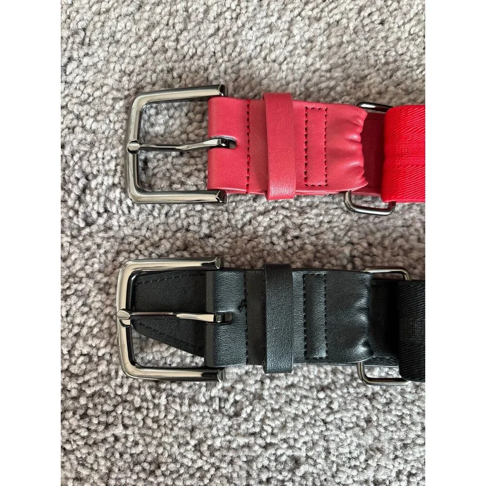 Youth Nike Red and Black Elastic Baseball Belts One Size (2)